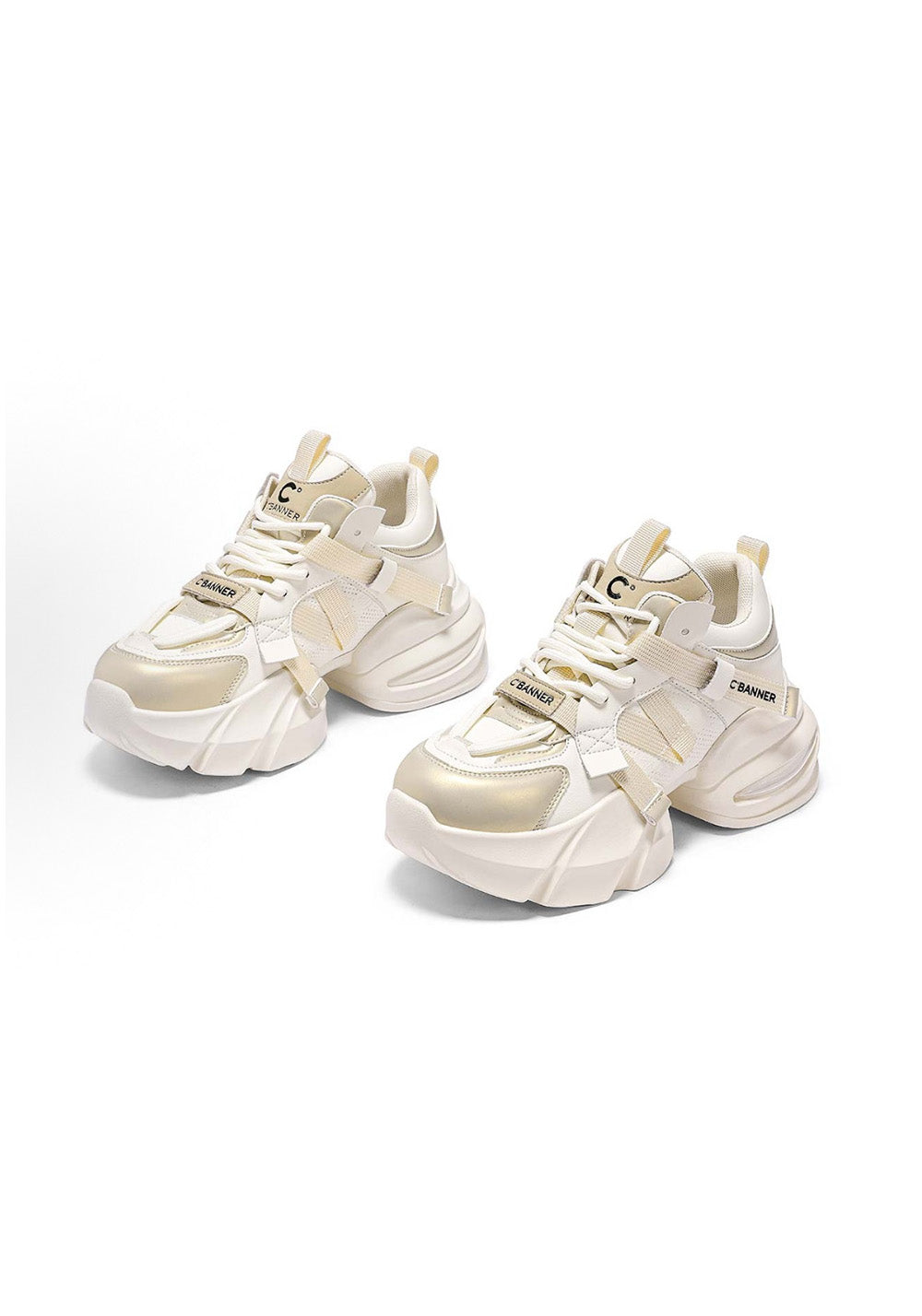 C.BANNER丨Fabric leather stitching simple casual sports dad shoes - PSYLOS 1, C.BANNER丨Fabric leather stitching simple casual sports dad shoes, Chunky Sneakers, C.BANNER, PSYLOS 1